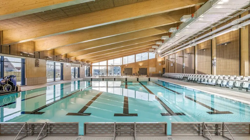 Interior photography of Blairgowrie Recreation Centre designed by Holmes Miller Architects